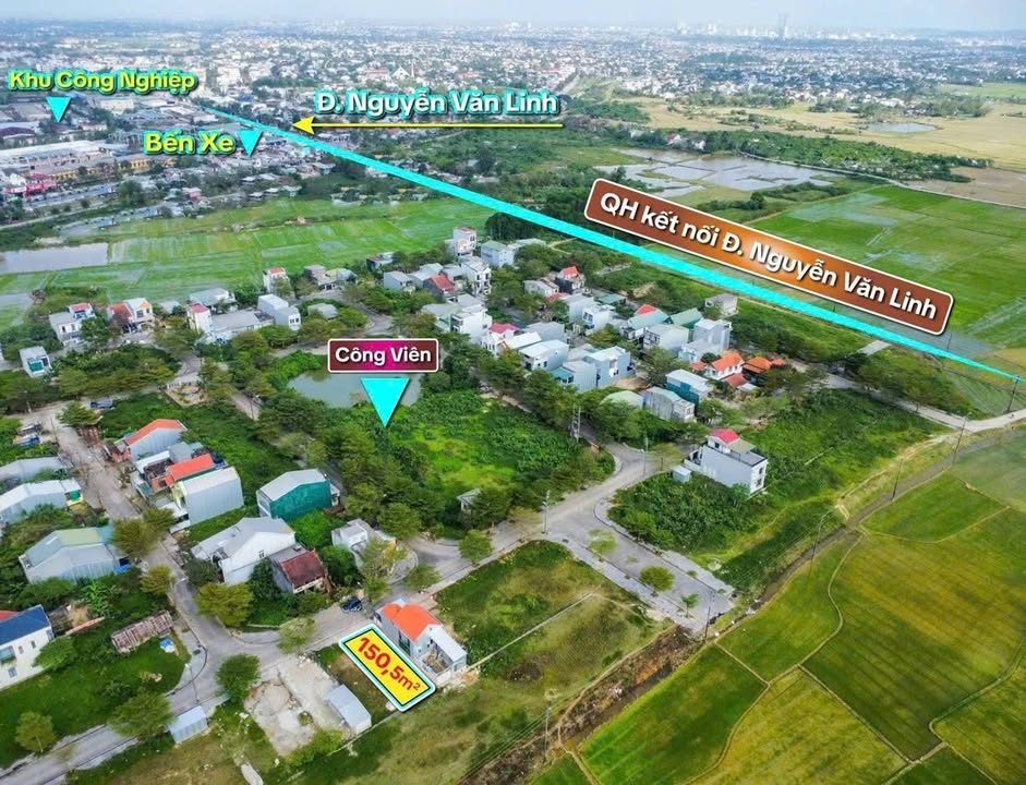 Đất nền KQH Hương An - Ân Nam, Huế: 151m² Hướng Bắc, Giá tốt đầu tư