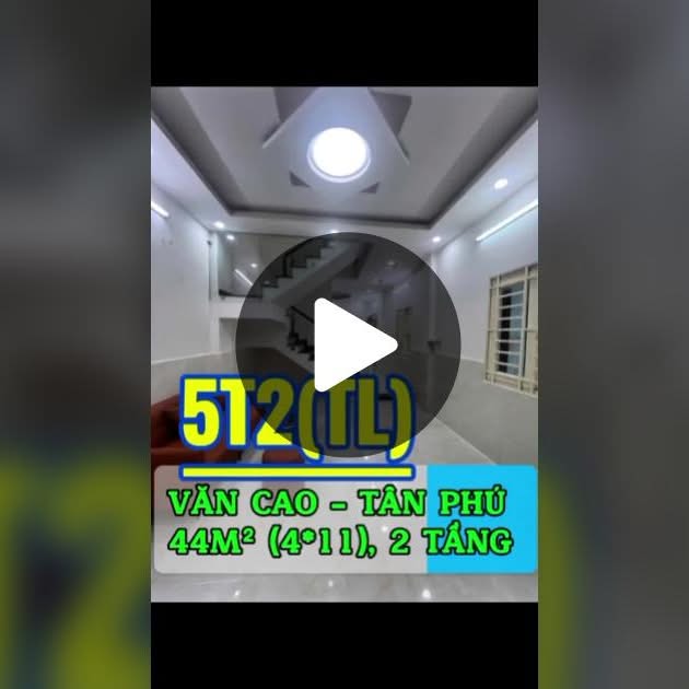 Bán nhà Văn Cao Tân Phú 88m² giá 5.2 tỷ - Ô tô vào tận nhà!