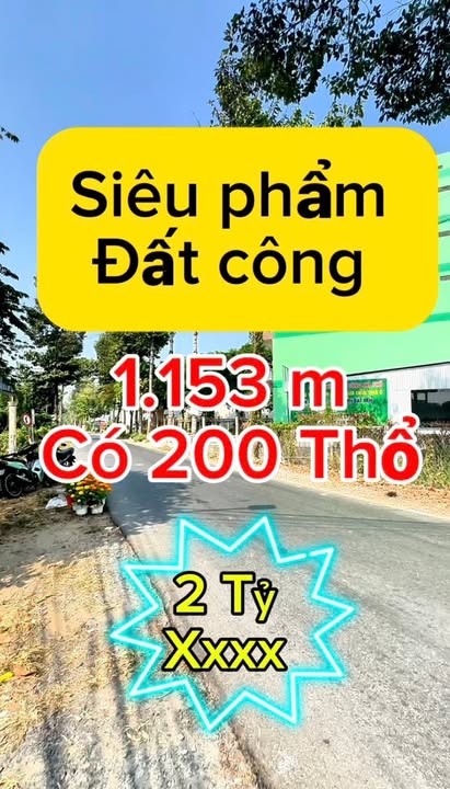 Bán đất Mỹ Phong, Mỹ Tho 1153m² - Sổ đỏ thổ cư, giá 2 tỷ