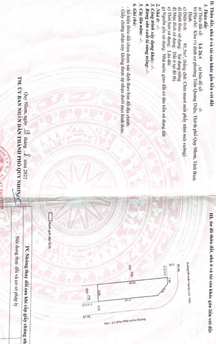 Đất Nền Góc 2 Mặt Tiền Cfe Mộc, Quy Nhơn - 92m² Giá Tốt