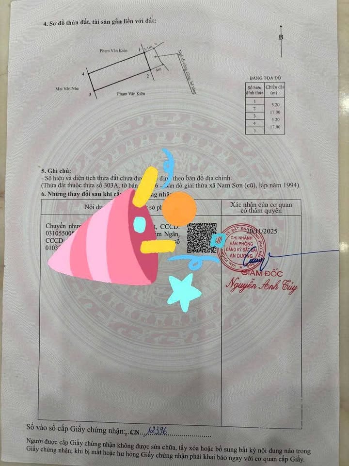 Đất nền An Dương 88m² Hải Phòng - Sổ đỏ chính chủ, tiềm năng sinh lời!