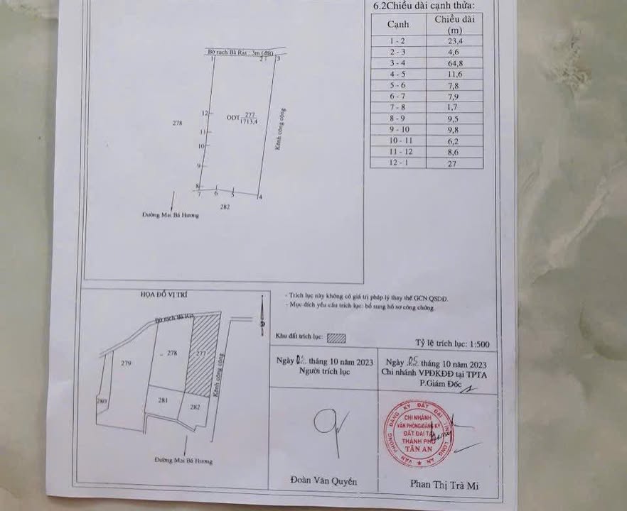 Đất nền Phường 5, Tân An 1700m² - Tiềm năng tăng giá!