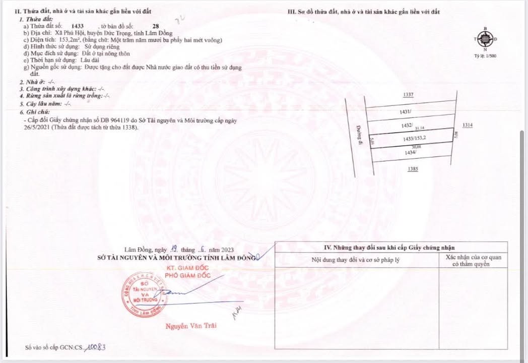 Đất nền Phú Hội Đức Trọng 155m² 970 triệu - Sổ đỏ chính chủ!