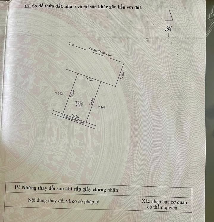 Đất nền KQH Thanh Lam 235.8m² - Tiềm năng tăng giá vượt trội!