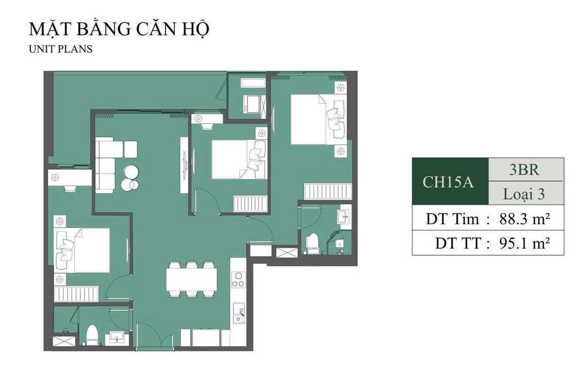 Bán Căn Hộ 3PN Lumiere 88.3m² Tầng Trung - View Pháo Hoa Đẹp Nhất