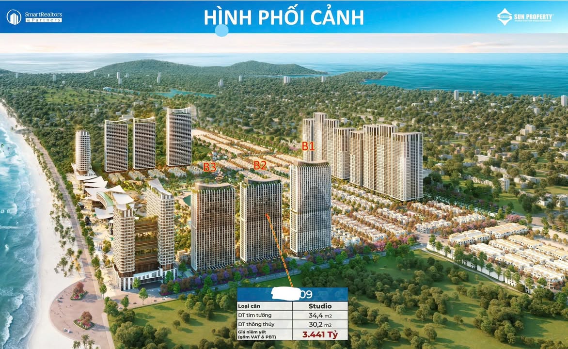 Căn hộ Studio Blanca City 30m² - View Biển Panorama, Giá Ưu Đãi Sốc