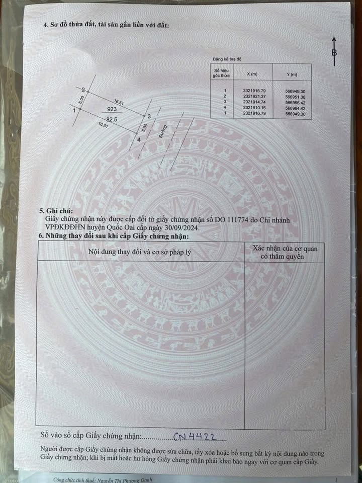 Đất nền Khu đấu giá DG06, Quốc Oai | 82.5m² | Hạ tầng hoàn thiện
