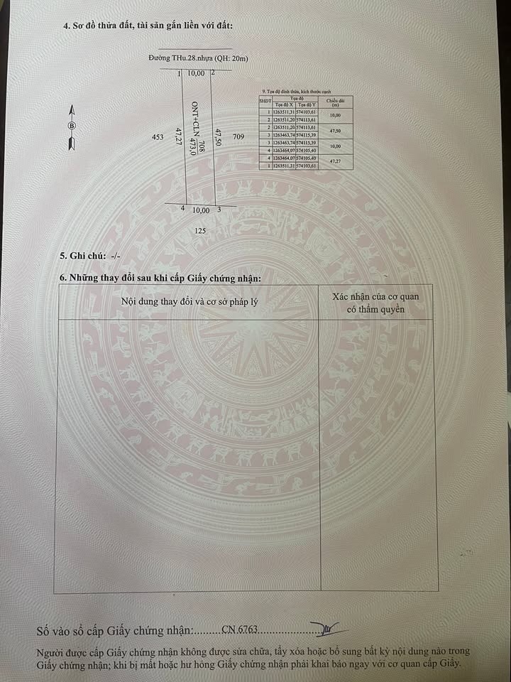 Bán đất Tân Châu, Tây Ninh 500m² - View núi Bà, Dân cư đông đúc