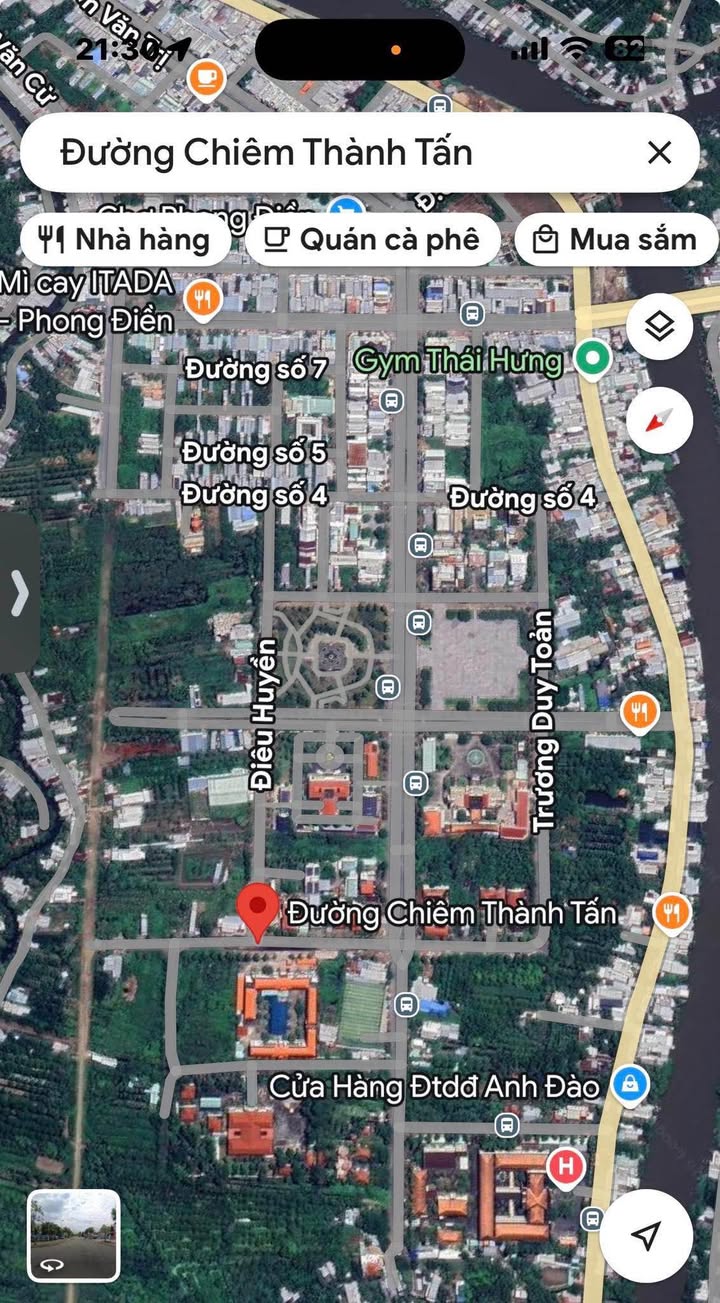 Đất nền mặt tiền Chiêm Thành Tấn, Cần Thơ - 111m² sổ hồng, gần trường 100m