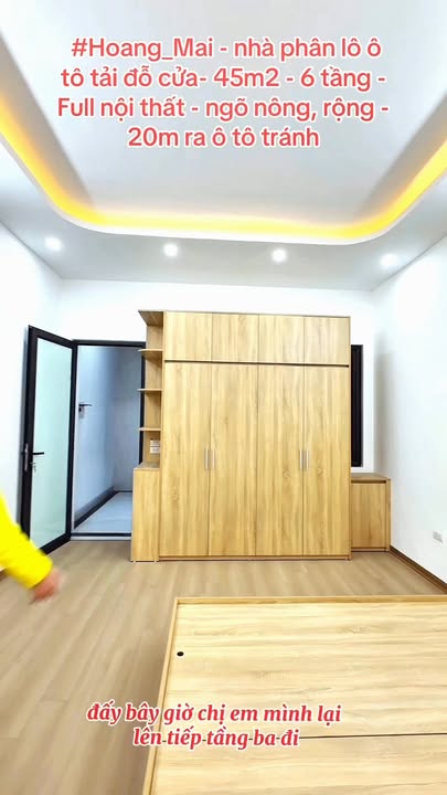 Nhà Phân Lô Hoàng Mai 45m² - 6 Tầng Full Nội Thất, Ô Tô Đỗ Cửa