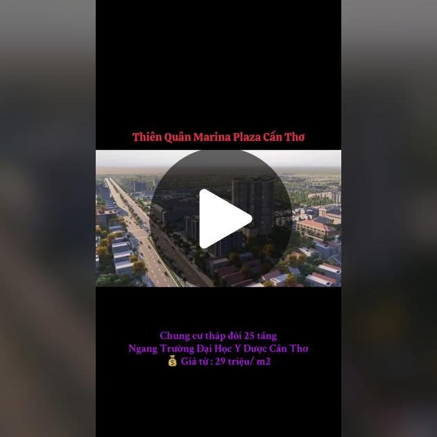 Căn hộ 1PN Thiên Quân Marina Plaza Cần Thơ - 45.7m² - Giá 1.38 Tỷ