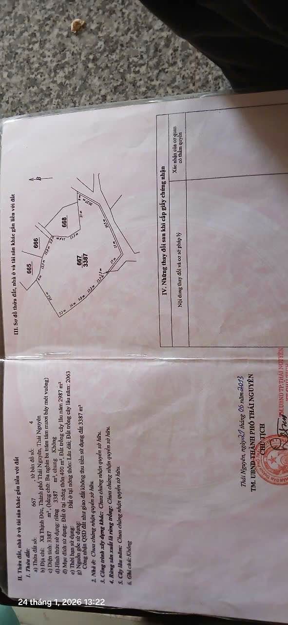 Đất nền Tân Cương 3387m² giá đầu tư - Tiềm năng tăng giá vượt trội!