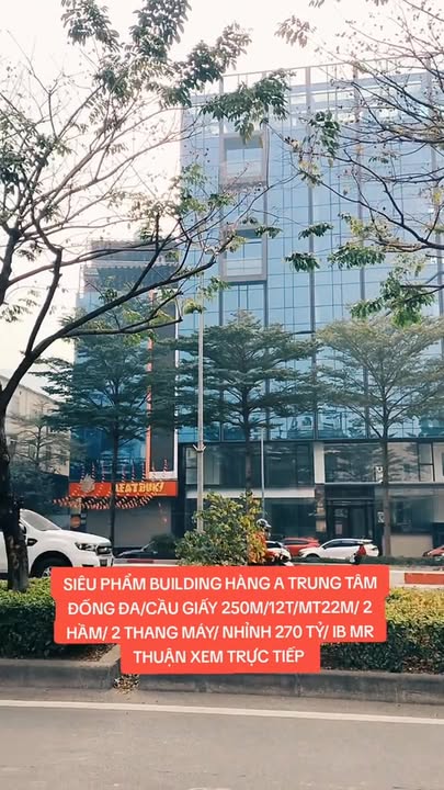 Building Hạng A Mặt Tiền 22m Cầu Giấy - 250m² - 270 Tỷ