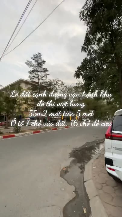 Bán Đất Lô Góc Cạnh KĐT Việt Hưng, Long Biên 55.5m² - Giá Thỏa Thuận