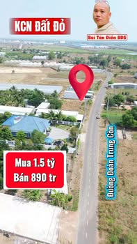 Bán Gấp Lô Đất 110m² Mặt Tiền Đoàn Trung Còn, Đất Đỏ - Giá Sốc 890 Triệu