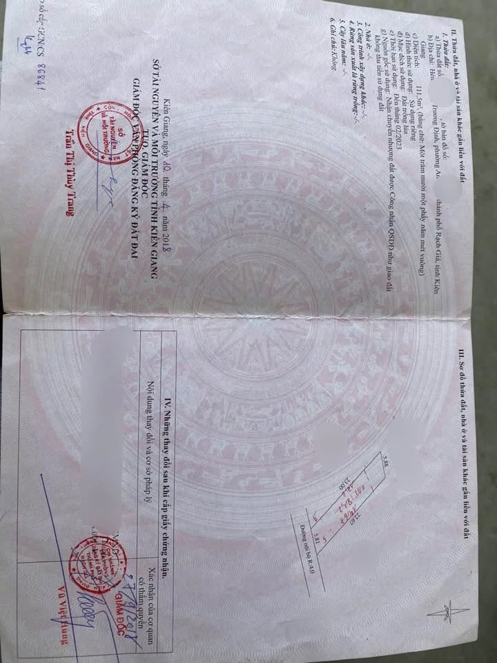 Đất nền Trương Định Rạch Giá 134m² chỉ 1.2 tỷ - Sổ đỏ chính chủ!