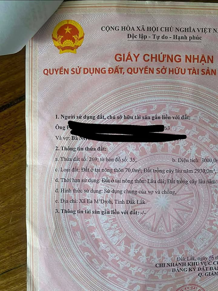 Đất rẫy Tân Tiến, Cư M'gar 10800m² - Sổ đỏ chính chủ!