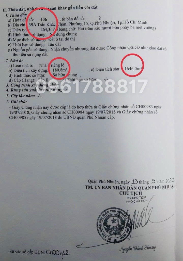 Siêu Phẩm Mặt Tiền Trần Khắc Chân PN 264m² 8 Tầng - Dòng Tiền 385tr/tháng