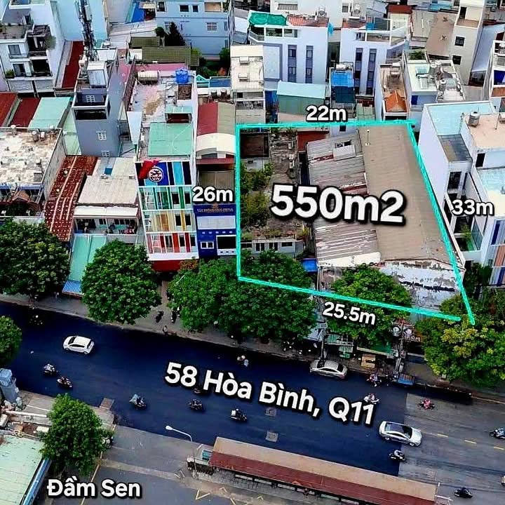 Bán Nhà Phố Mặt Tiền Hòa Bình Q11 550m² - Vị Trí Đắc Địa Kinh Doanh