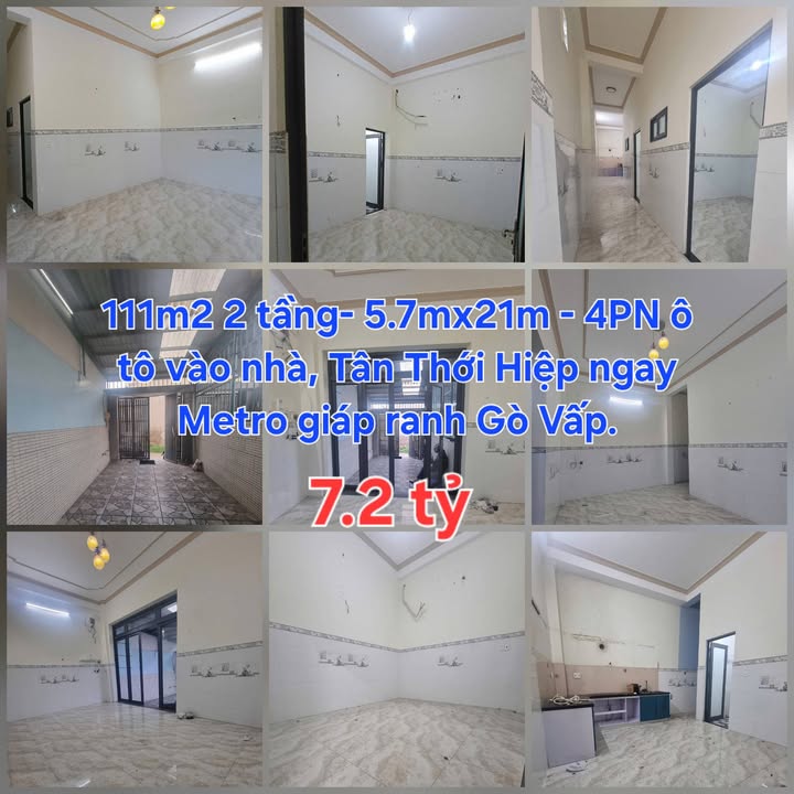 Nhà riêng Thạnh Xuân Q12 111m² – Ô tô vào tận nhà, nở hậu đẹp!