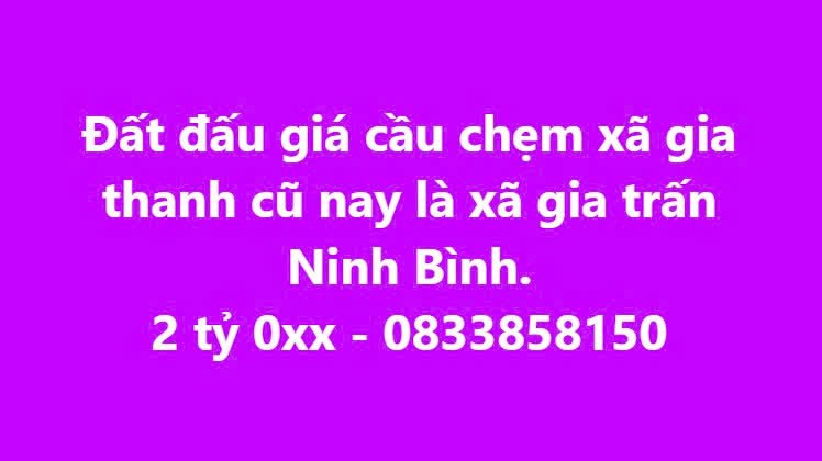 Đất nền Gia Thanh 96m² giá 2 tỷ - Tiềm năng tăng giá vượt trội!