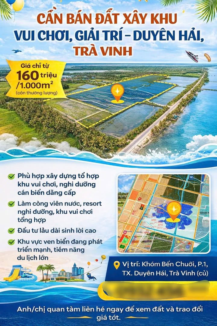 Đất Vườn Trà Vinh 25.000m² - Tiềm năng Resort/Khu Vui Chơi