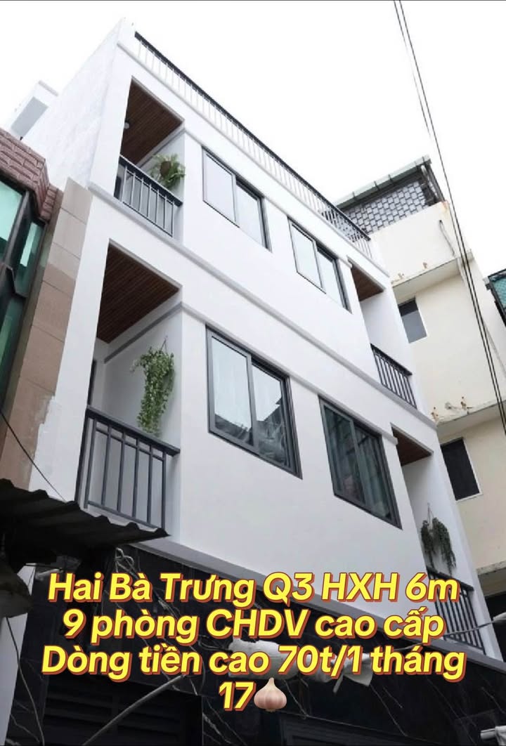 Cho thuê CHDV cao cấp Quận 3 - Dòng tiền 70 triệu/tháng, HXH 6m