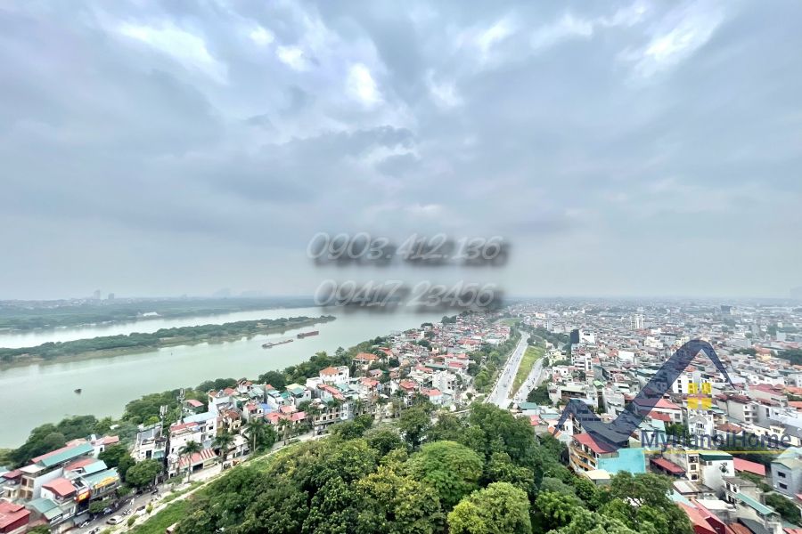 Chung cư Mipec Riverside Long Biên 80m² - View Sông Hồng Đẹp Tuyệt Vời