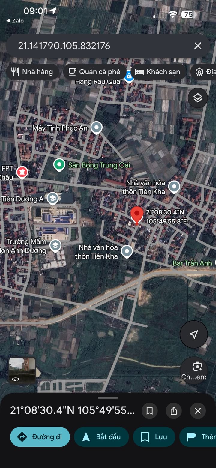 Bán Đất 69.3m² Tiên Dương, Đông Anh - Đường Ô tô, Sổ Đỏ Sẵn Sàng