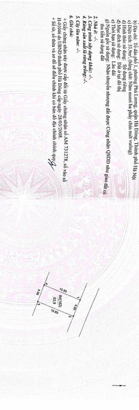 Đất Nền Tổ 1 Phú Lương Hà Đông - 54m² Đường Rộng Ô Tô Tránh Nhau