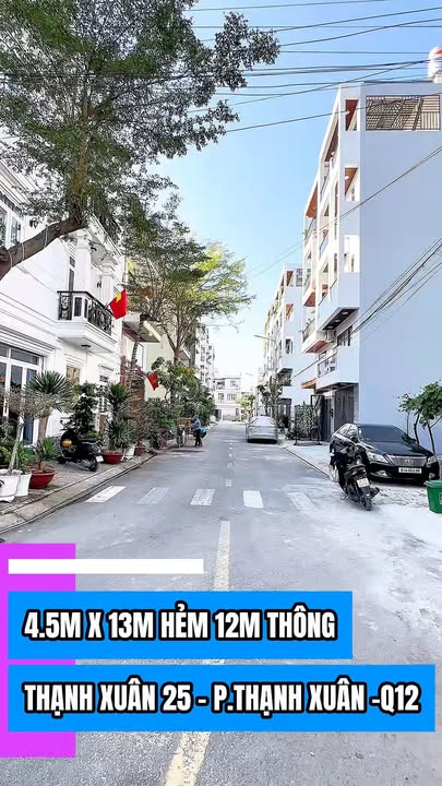 Nhà phố Quận 12 58m² - Giá tốt hiếm có, hẻm 12m thông!