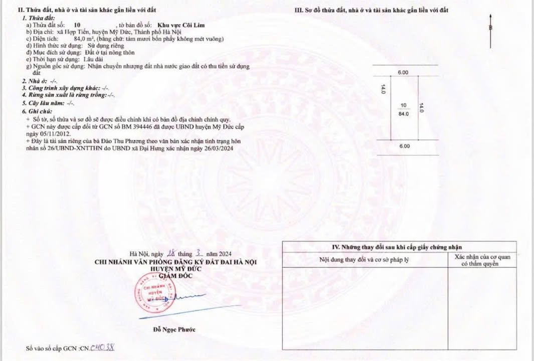 Đất Đấu Giá Mỹ Đức 84m² - Sổ Đỏ Sẵn Sàng - Giá Chỉ 2X Triệu/m²