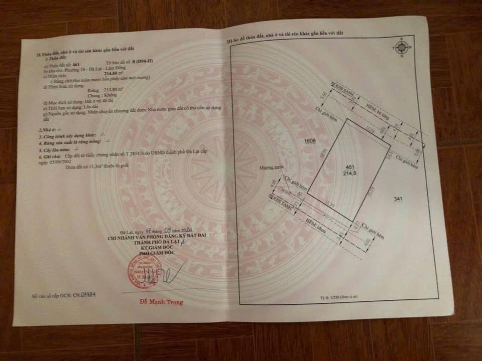 Đất Nền Đà Lạt 214m² Mặt Tiền Đôi - View Đẹp Không Che - 10.5 Tỷ