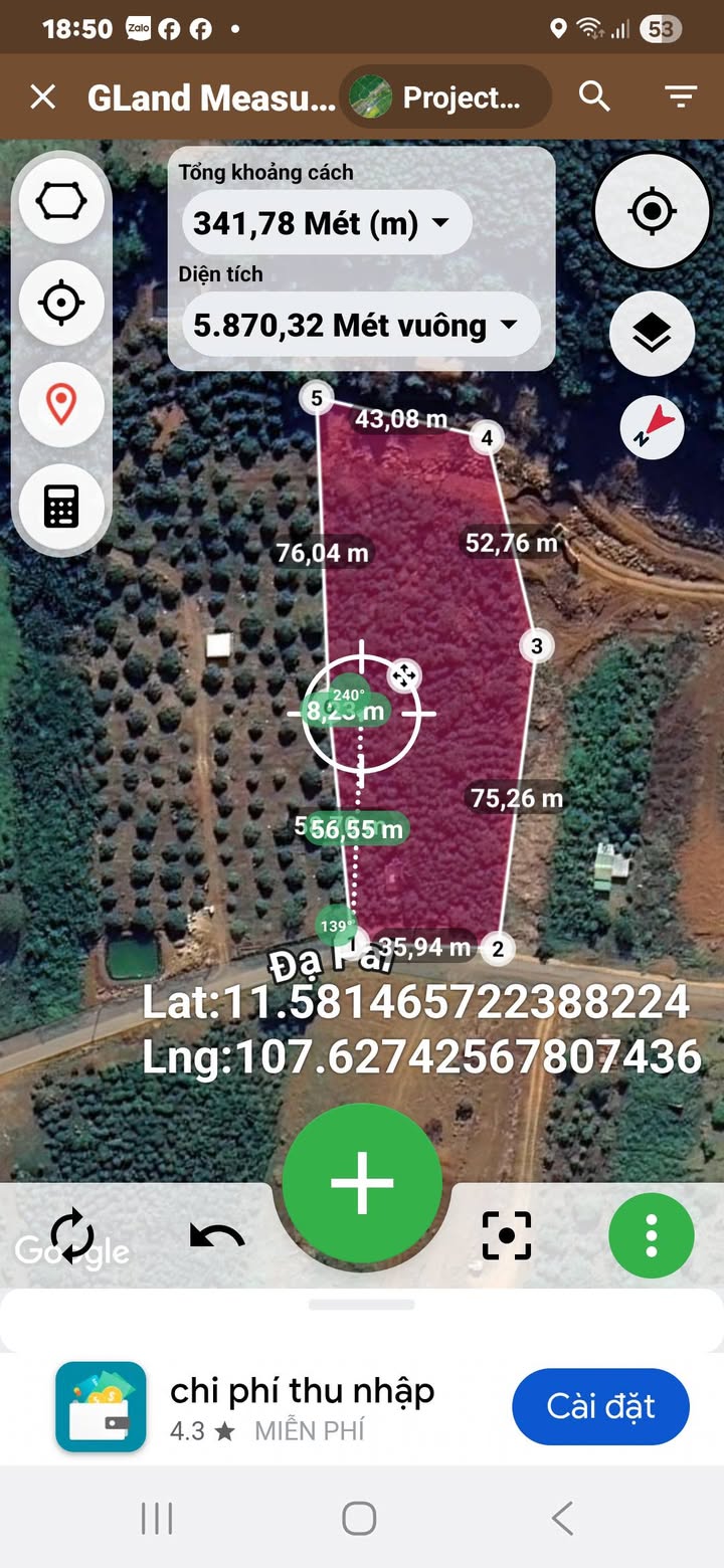 Farm 6000m² Mặt Tiền Đường Klong, Bảo Lộc - Giá Ngộp 1.2 Tỷ