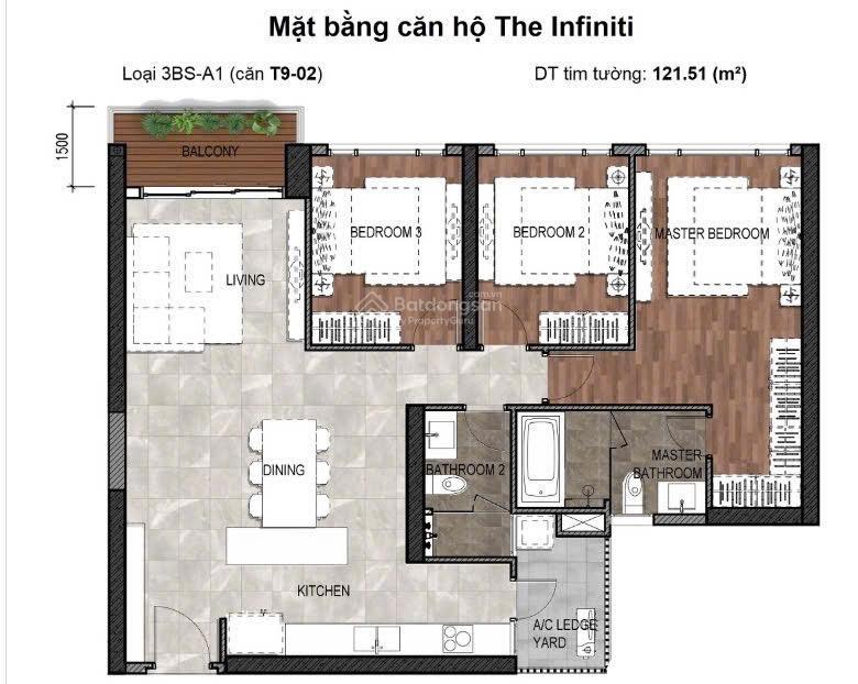Cho thuê Căn hộ Infiniti Q7 121m² - View Phú Mỹ Hưng 28 Triệu