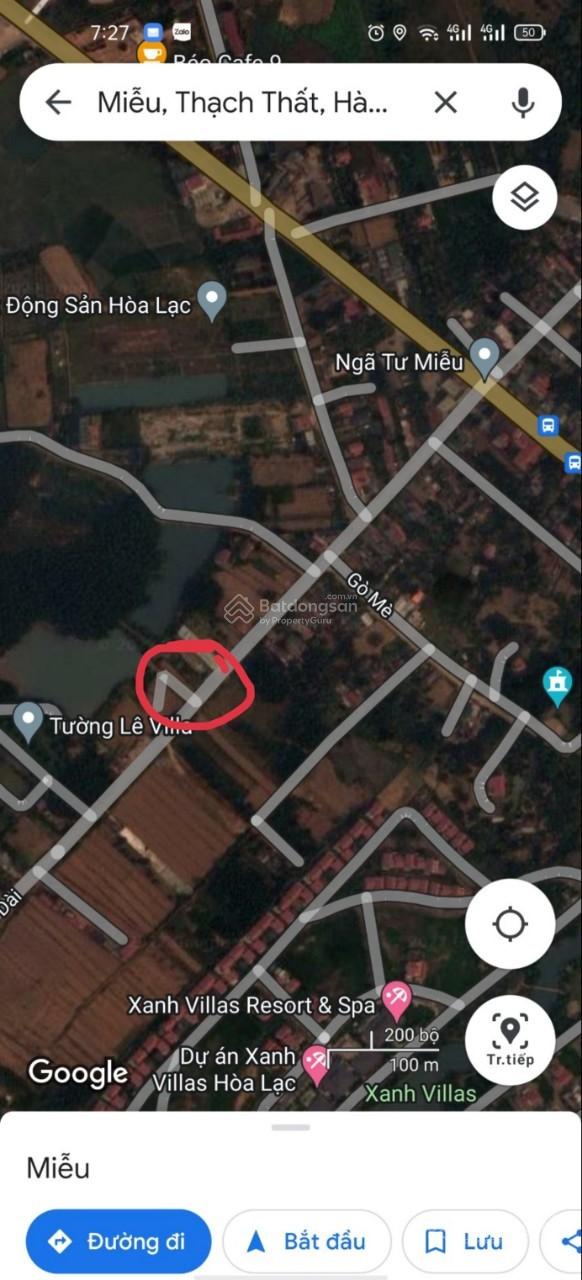 Cho thuê kho xưởng 400m² Thạch Thất - Ngõ 10m, MT 9m, Giá 12 triệu