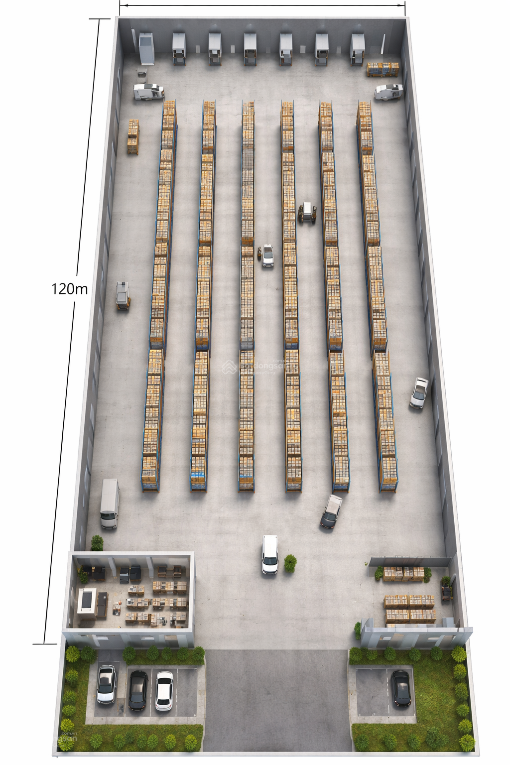 Mặt bằng 2500m² Thủ Dầu Một - 150 triệu/tháng - Mặt tiền kinh doanh