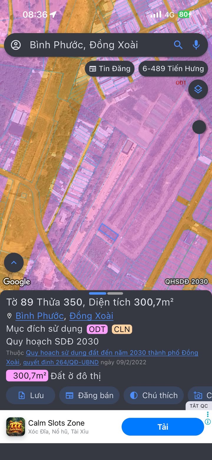Bán Đất 300m² Phường Tân Xuân, Đồng Xoài - Sổ Đỏ Sẵn Sàng