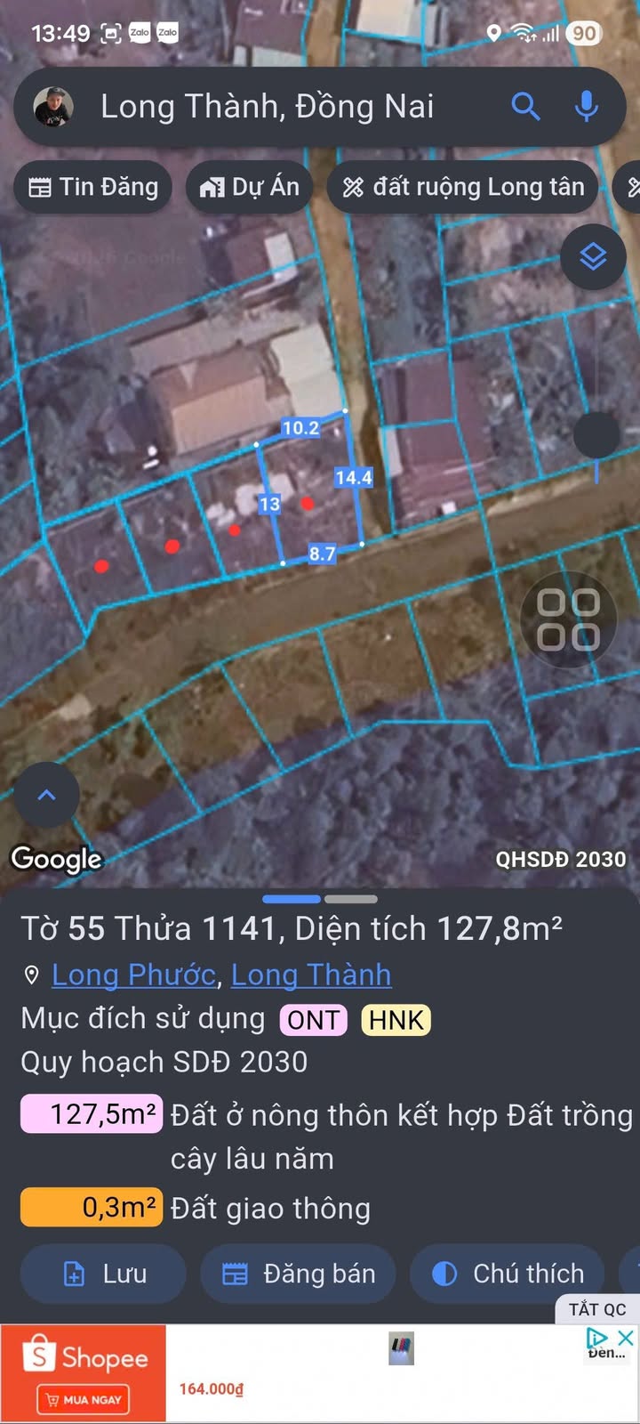 Đất nền Long Phước Long Thành 130m² - Tiềm năng tăng giá vượt trội!