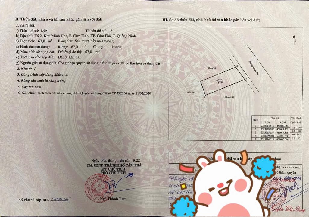 Đất nền Cẩm Phả 67m² giá 2.3 tỷ - Sổ đỏ chính chủ!