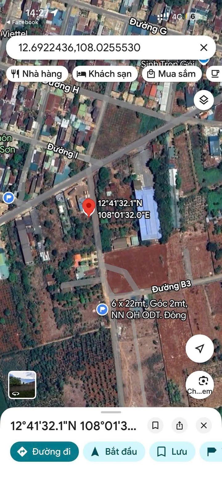 Đất Góc 2 Mặt Tiền B3 - Buôn Ma Thuột - 132m² - Giá Đầu Tư 600 Triệu