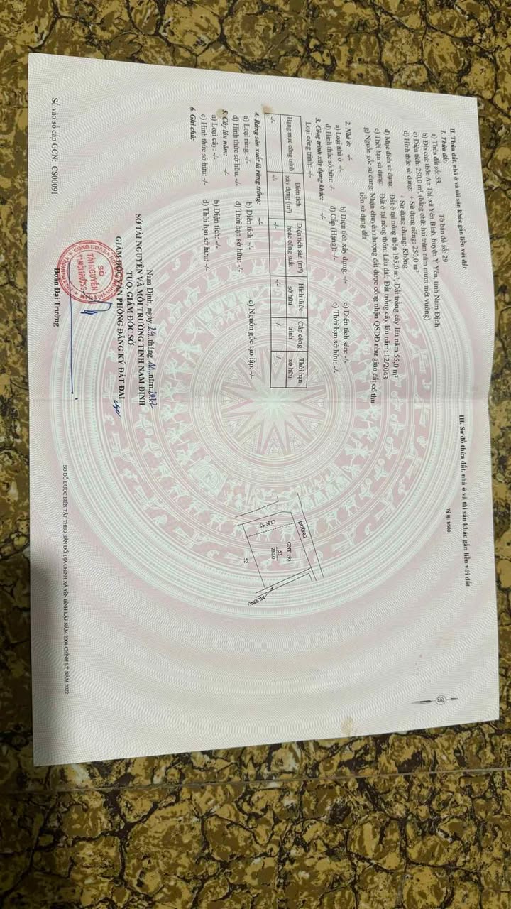 Đất Vườn Yên Khánh Ninh Bình 800m² - Hai Mặt Tiền, Giá Tốt Cuối Năm