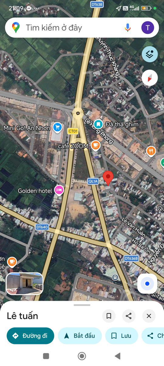 Đất nền An Nhơn 100m² đường Lê Văn Huân - Đường to ô tô