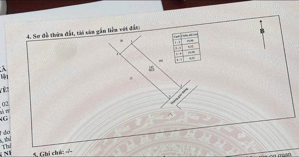 Bán nhà Phường Tân Long Thái Nguyên 90m² giá 1 tỷ - Vị trí đẹp