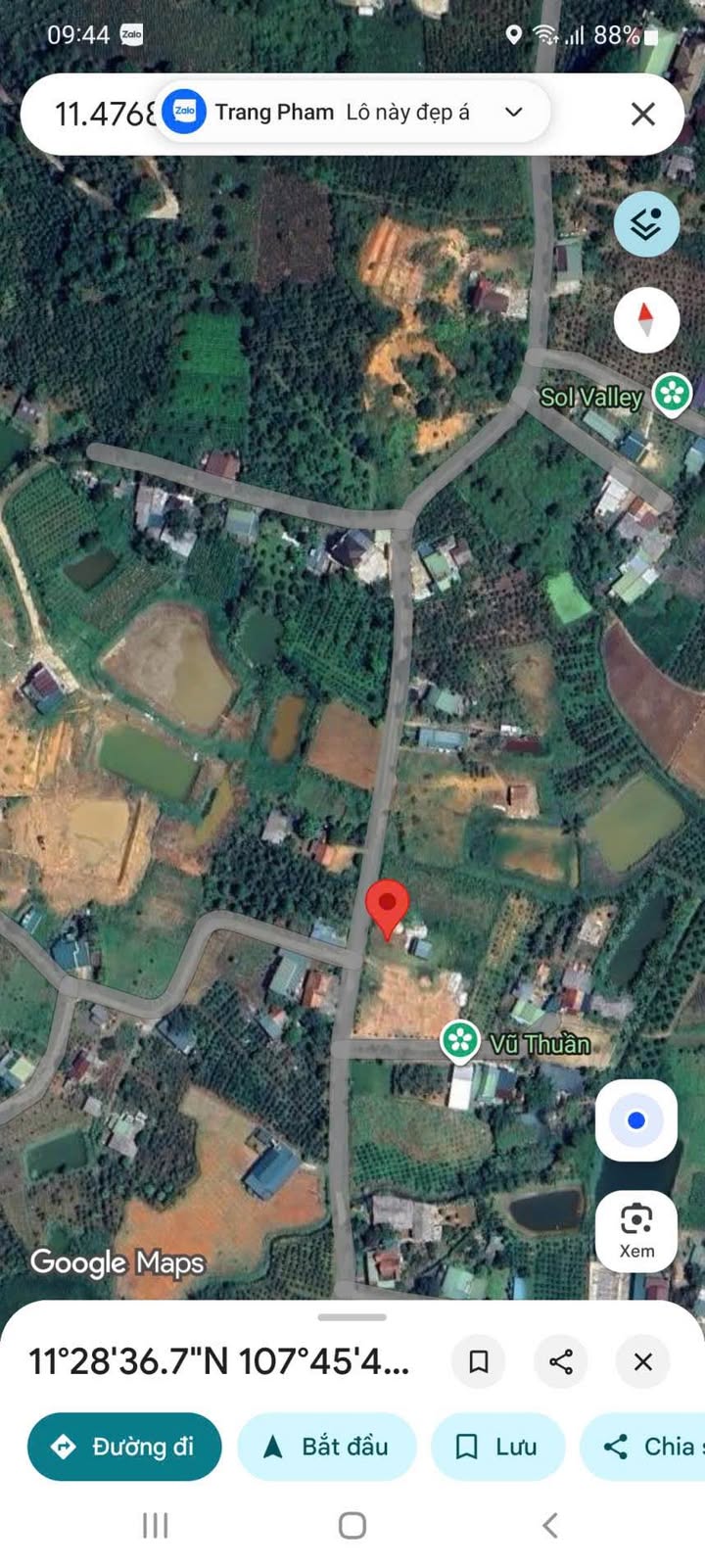 Đất nền Đại Lào Bảo Lộc 3500m² giá 5.8 tỷ - Mặt tiền rộng 83m!