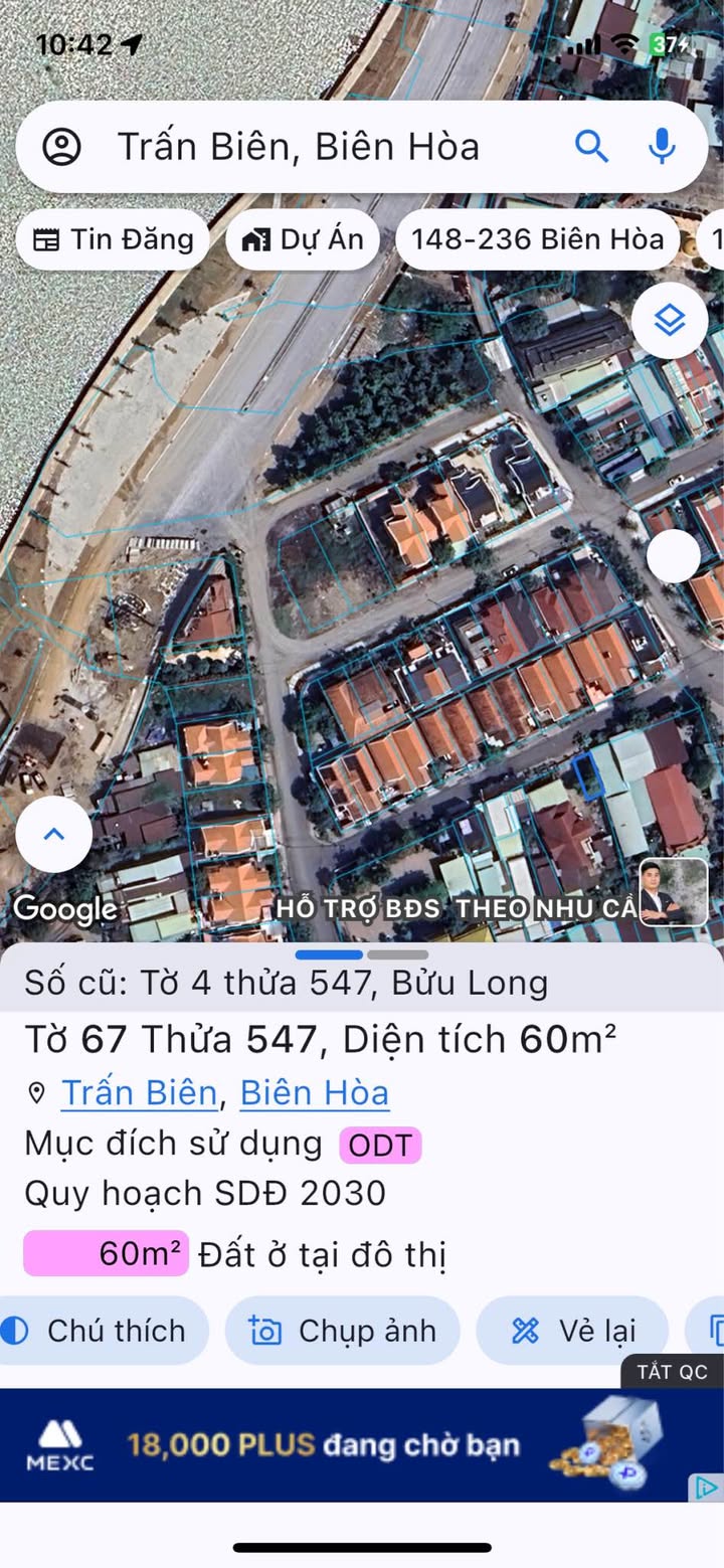 Đất nền Phường Bửu Long 60m² giá 2.5 tỷ - Sổ đỏ chính chủ