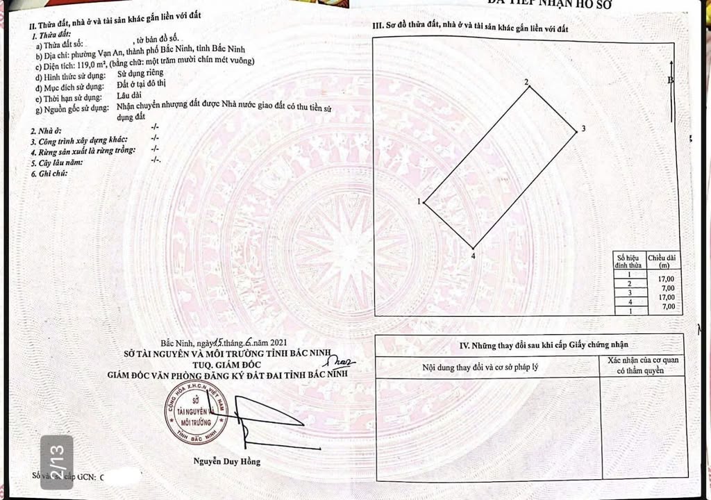 Bán Đất Nền 119m² MT 7m Đường H100, Bắc Ninh - Giá Đầu Tư 11 Tỷ