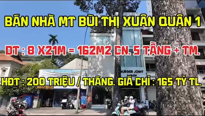 Tòa Nhà MT Bùi Thị Xuân Quận 1 162m² - Đầu tư sinh lời ngay!
