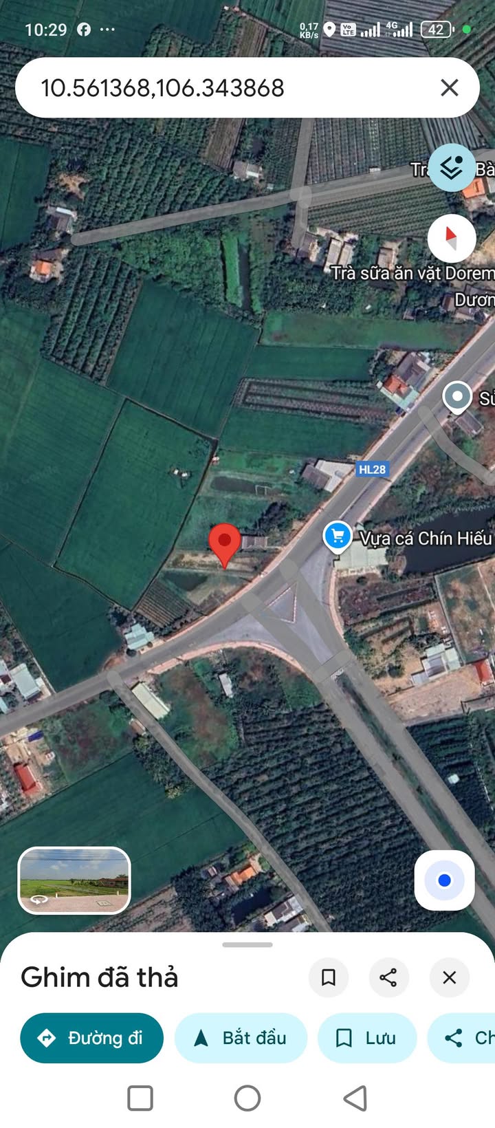 Đất thổ cư Mặt Tiền nhựa Mỹ An, Thủ Thừa, Long An - 1000m² giá 10 tỷ