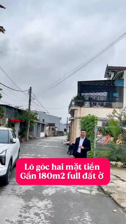 Đất Lô Góc 180m² - Hai Mặt Tiền Trung Tâm TP Hà Tĩnh, Giá 3.75 Tỷ